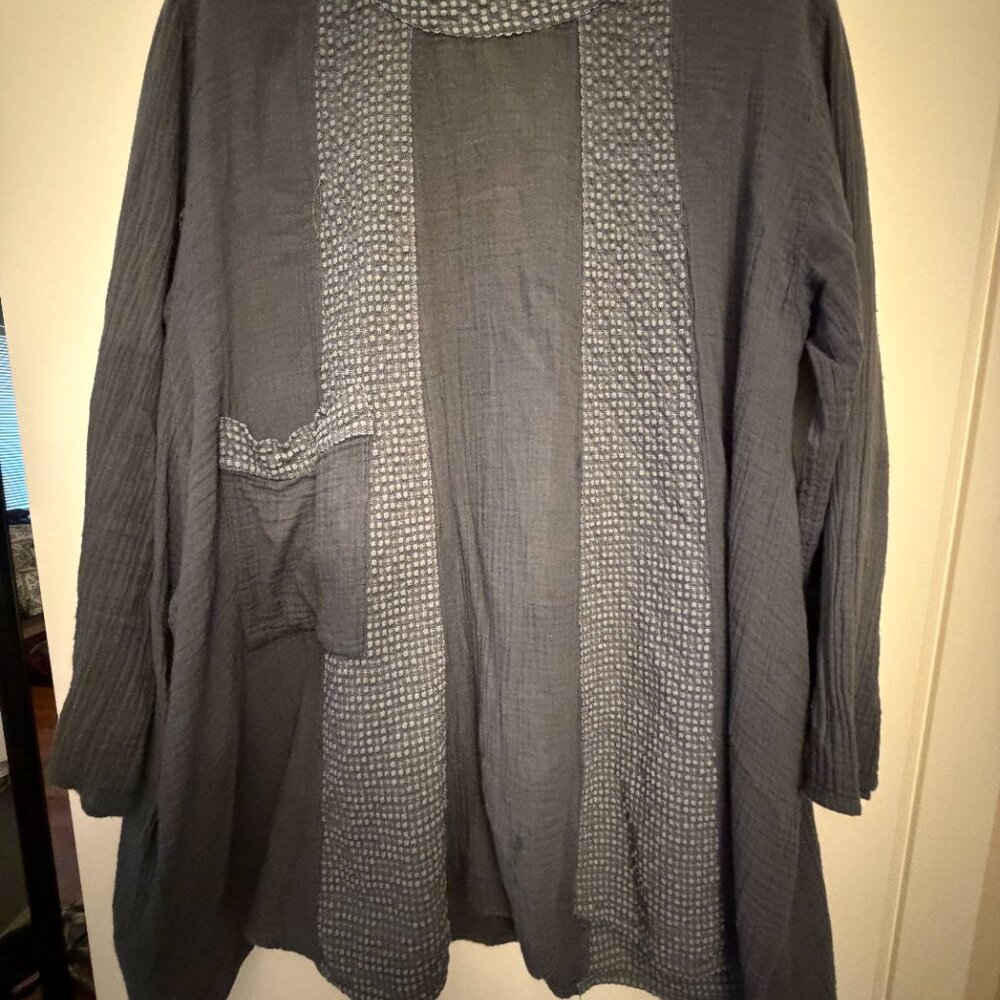 Oversized Blue Tunic - Picture 2 of 3
